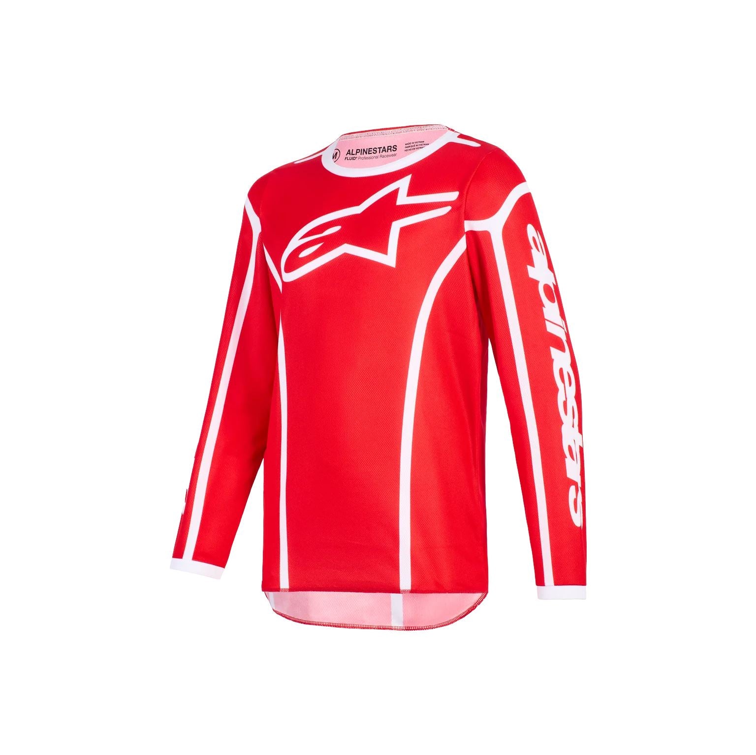 Alpinestars 2026 Youth Fluid Apex Motocross Jersey Red White